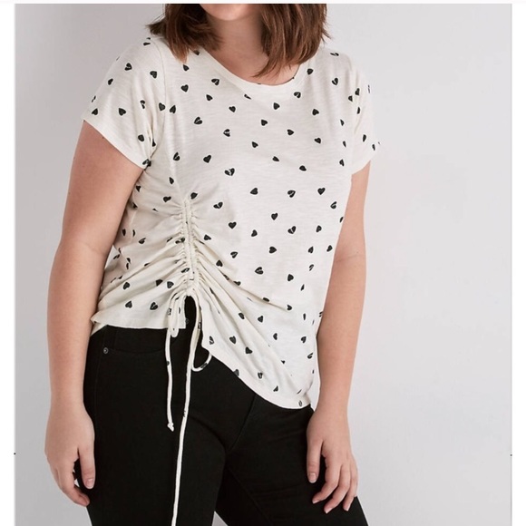 Lucky Brand Tops - NWT Lucky Brand 3X Allover Hearts Tee